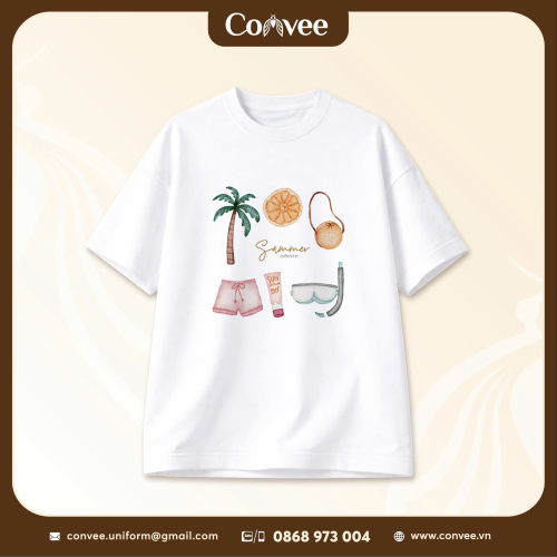 ÁO THUN SUMMER COLLECTION IN HỌA TIẾT BIỂN TRẺ TRUNG