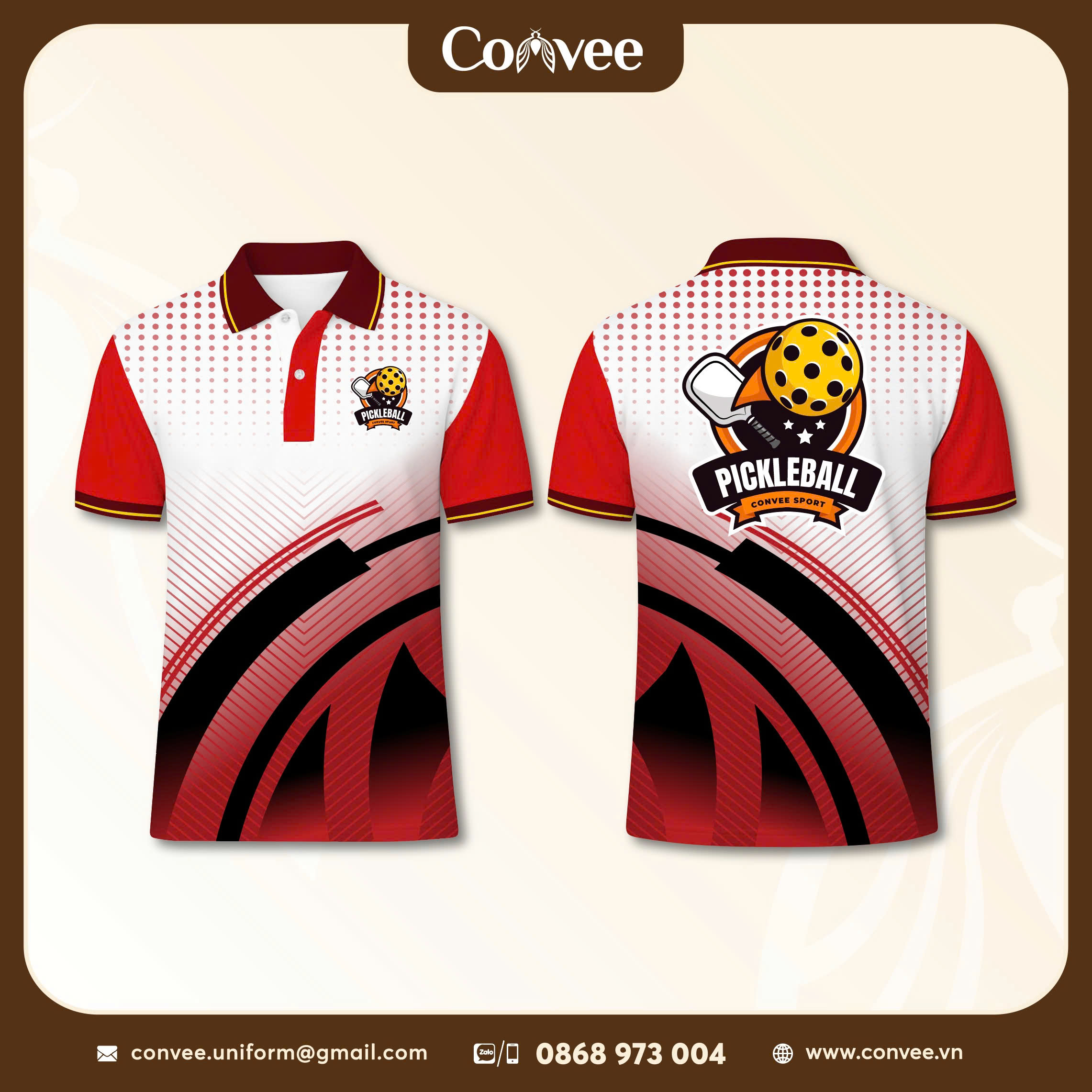 ÁO THUN 3D PICKLEBALL  - DESIGN CONVEE 11