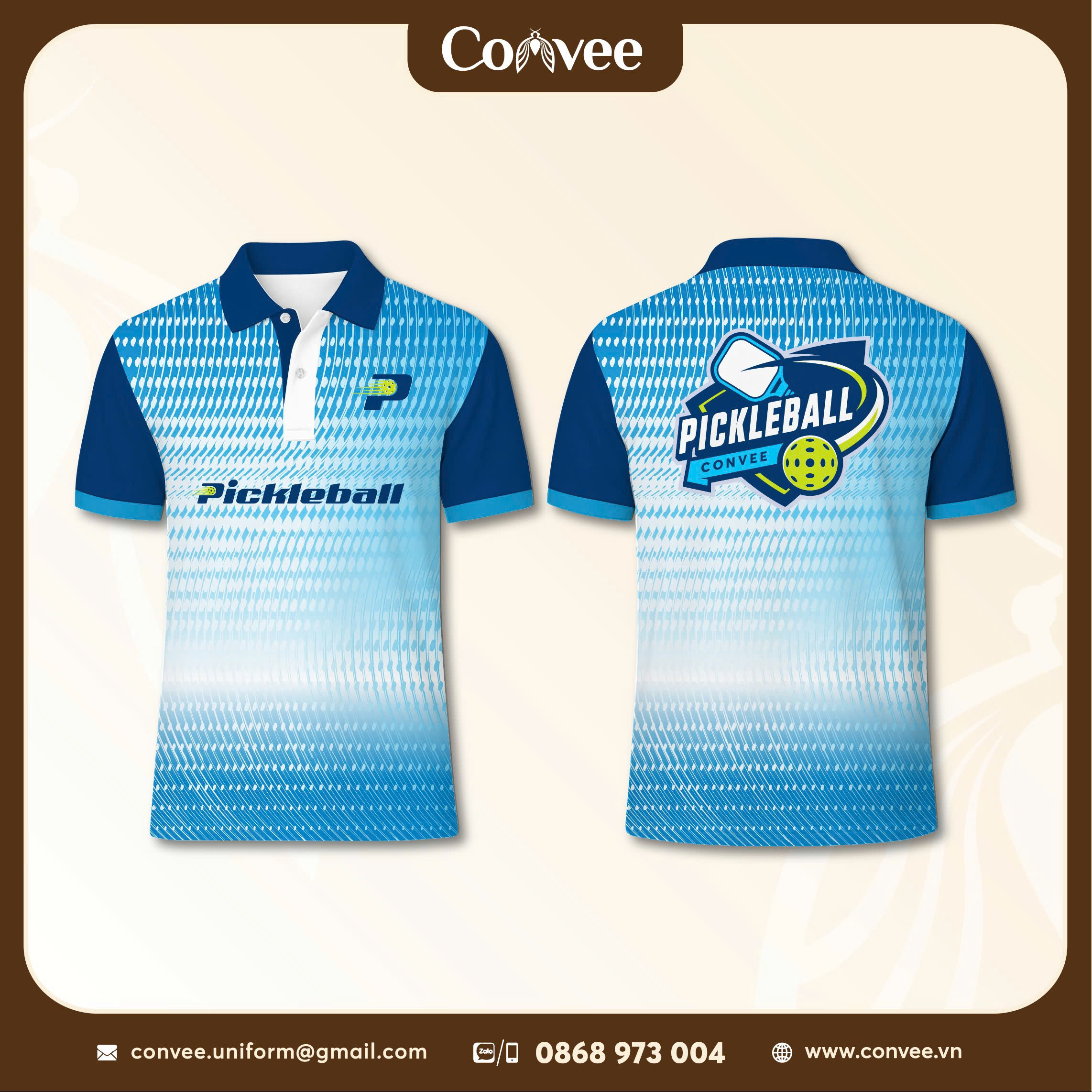 ÁO THUN 3D PICKLEBALL  - DESIGN CONVEE 09