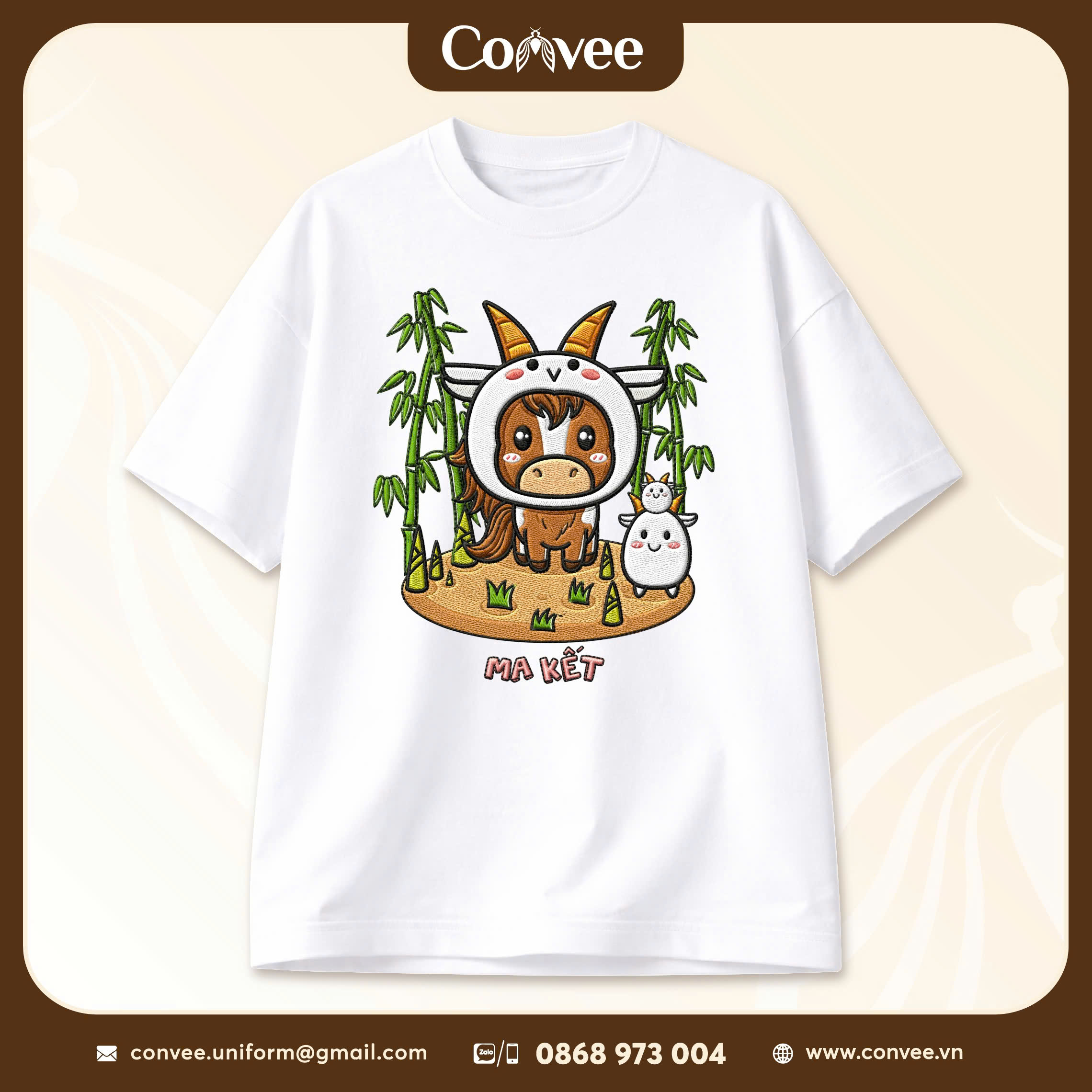 ÁO COTTON 100% TRẮNG - IN 12 CUNG HOÀNG ĐẠO MA KẾT